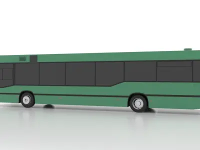 Mercedes-Benz O405N2 Low Low-poly 3D model