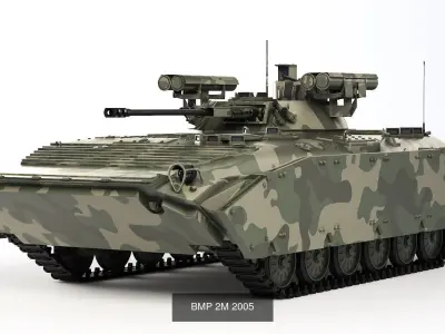 Collection of armored fighting vehicles 3D Model Pack