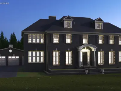  Colonial Style House with Garage and Garland 