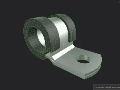 Cable Clamp M1 Low-poly 3D model