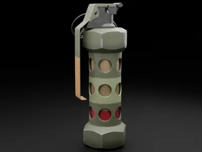 Game Ready Flash Bang Low-poly 3D model