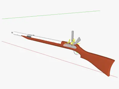 Hunting weapons 3D model