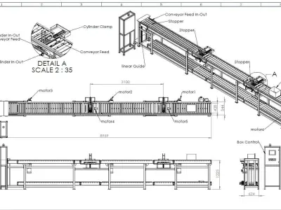Conveyor Automation 3D model