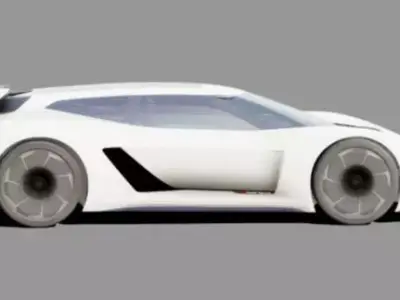 2018 Audi PB18 E-tron Concept THX  Free low-poly 3D model