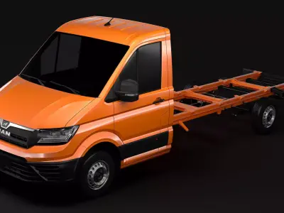 MAN TGE Chassi SingleCab L3 2017 3D model