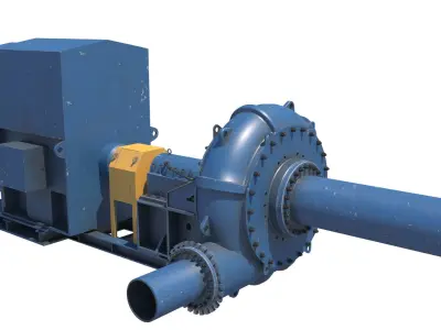 bomba de alim de hidrociclones 3D model