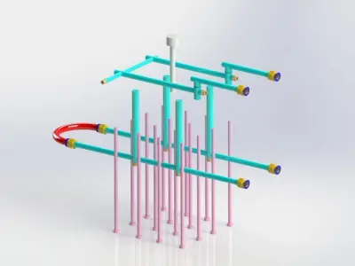 Collapsible Core Mold Free 3D model