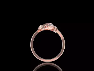 Rose Flower Ring 3D print model