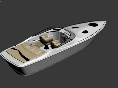 high-class canoes model 3d  3D model