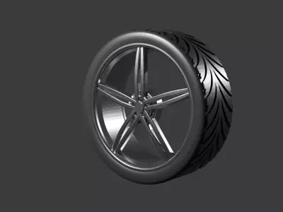 rim plus tire 3D model