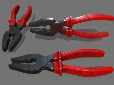 nippers pliers Low-poly 3D model buy