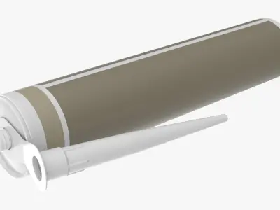 Sealant cartridge open mockup 3D model purchase