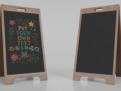  High-Traffic Commercial Set - Customizable Chalkboards 