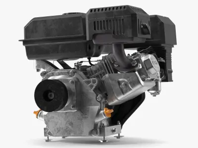  Horizontal Shaft Gasoline Engine Black Silver 