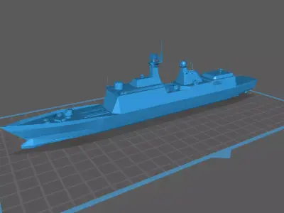 Type 055 destroyer Modern Day Warship 3D print model