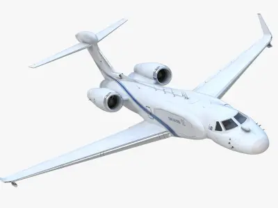 Electronic Surveillance Aircraft in Flight 3D model
