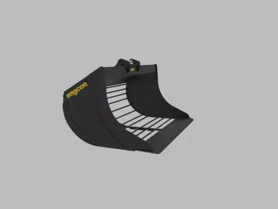 Engcon Riffle Bucket Low-poly 3D model