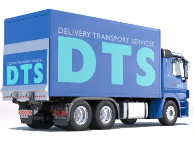 Mercedes Actros Box Truck 3D model