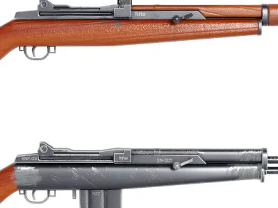 gun rifle 3D model