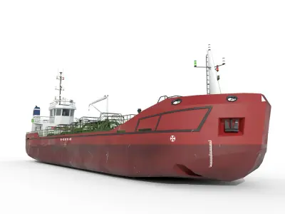 TANKER  Low-poly 3D model