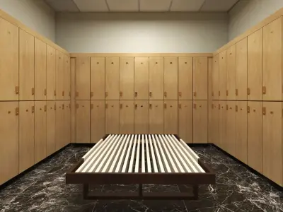 Locker Room Interior 3D model