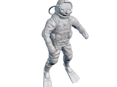Industrial Diver Pos 03 3D print model