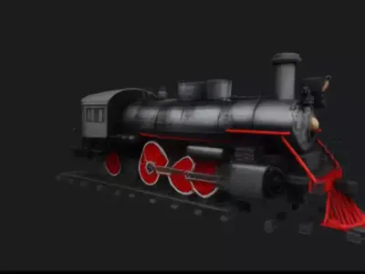 GWR 4900 Hall Class Steam Locomotive 3D 3D model