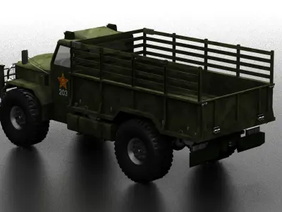 drive two platoon military vehicles cards medical logistics  3D model