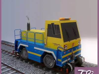 LOCOMOTIVE TRACTOR 3D model