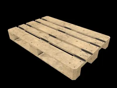 palette wooden pallet 3D model
