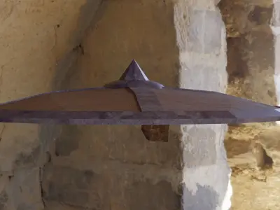 medieval shield lowpoly gameready pbr Low-poly 3D model