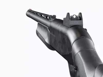 Benelli M2 Shotgun Low-poly 3D model purchase