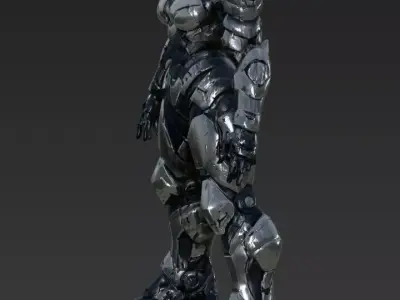 Female Rhino Robot 3D model