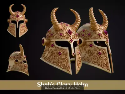 Stylized Persian Helmet Pack