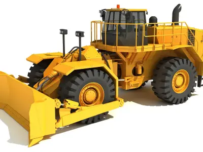 Wheel Dozer 3D model purchase