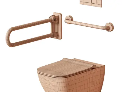 Disabled person SU WC 3D model