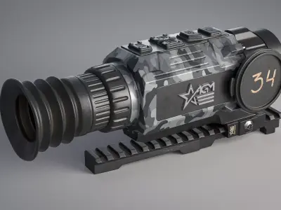 AGM Global Vision Rattler Thermal Scope Low-poly 3D model
