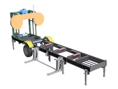 Mobile Band Sawmill 3D model