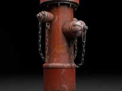 Fire Hydrant 3D Free low-poly 3D model