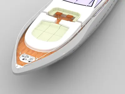 Yacht boat 3D model 3D model