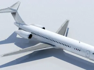 B717 Low Poly Static Mesh Low-poly 3D model