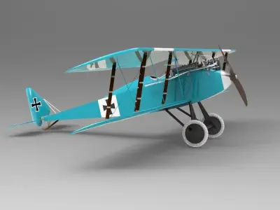 Halberstadt D series 3D model purchase