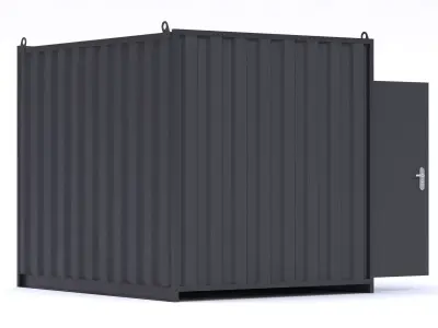 Office Container 10ft 3D model