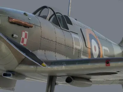 Supermarine Spitfire 3D model shop
