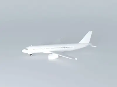 a320 airplane Free 3D model