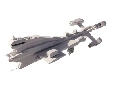  Spaceship-spacecraft-Ultra18 3D model