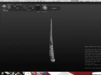 Primitive Stone Knife Free 3D model
