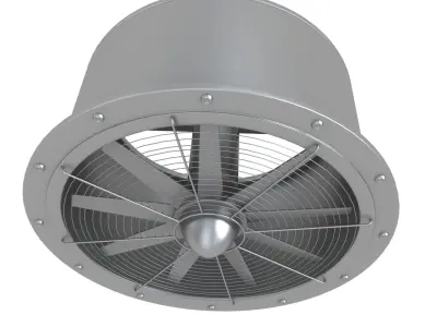 Industrial Large Fan 3D model