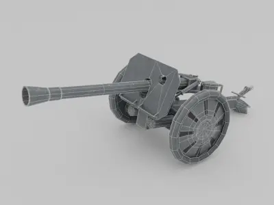 Raketenwerfer 43 Puppchen anti-tank rocket launcher Low-poly 3D model