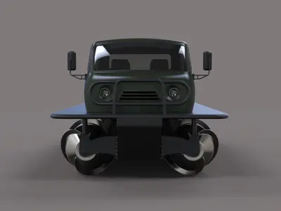 Screw terrain vehicle 3D model
